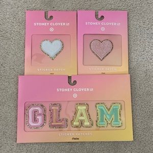 Stoney Clover x Target Patches Bundle - GLAM, white heart, pink heart